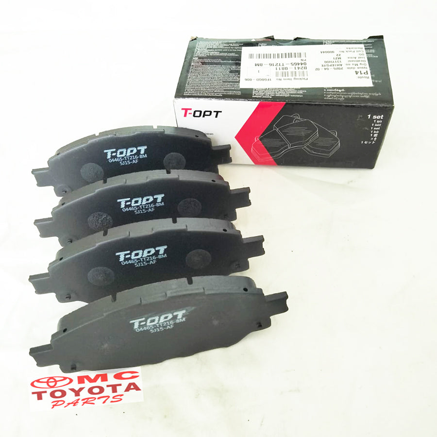 Brake Pad Kampas Rem Depan Hilux Pick Up Diesel Hilux Revo sc 2016 Asli ORI Original T-OPT 04465-TT216-8M Genuine Parts