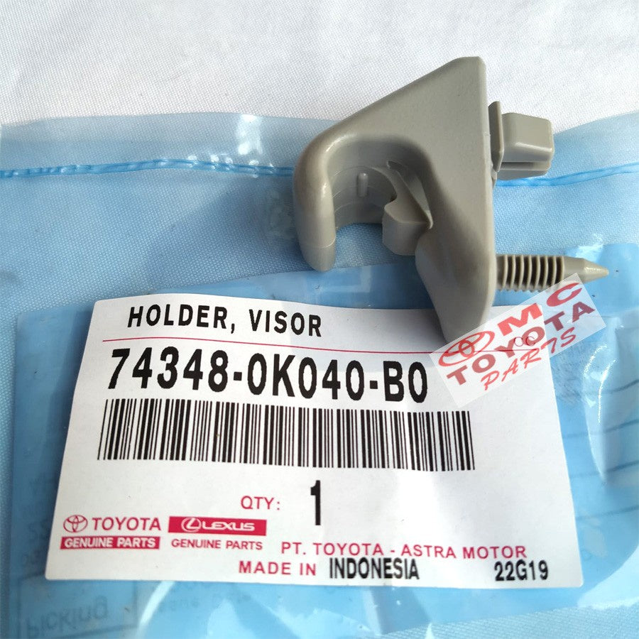 Dudukan Klip Holder Sun Visor Kijang Innova Fortuner 74348-0K040-B0