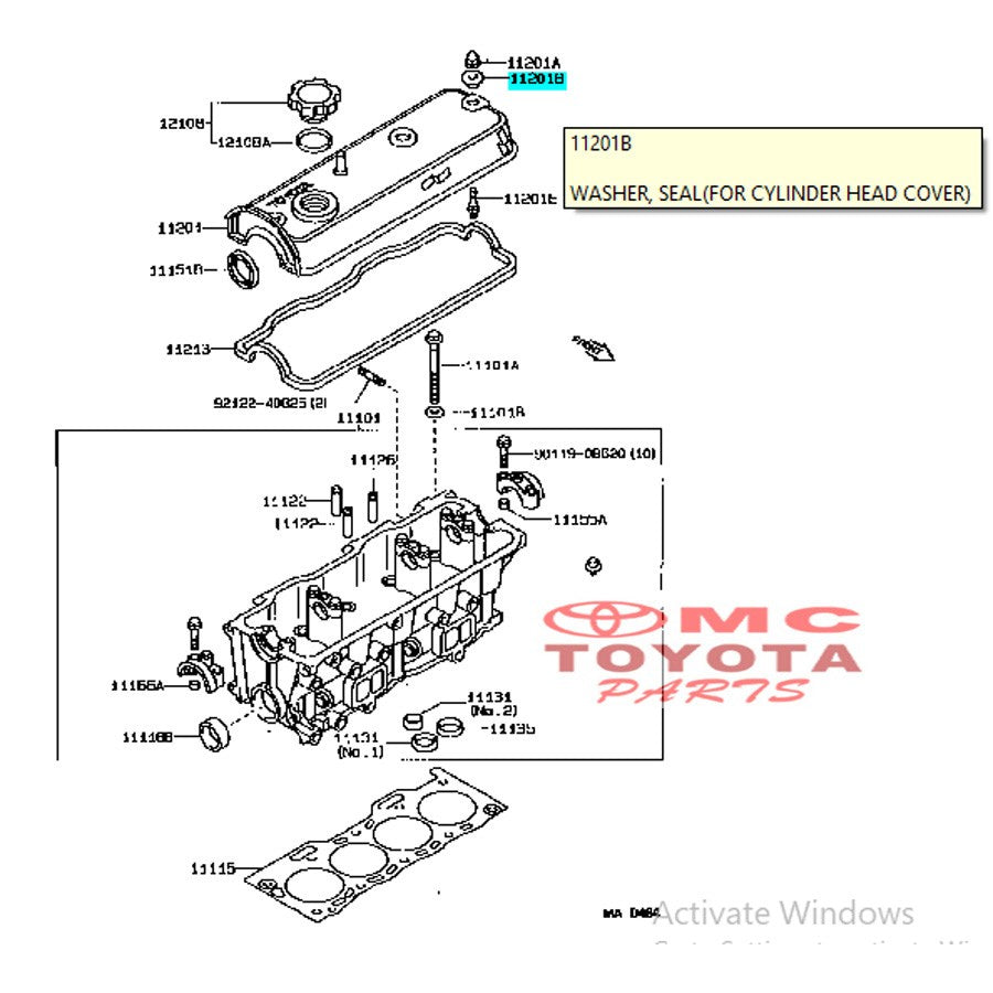 Seal Washer Grommet Tutup Klep Starlet Crown Hlux Kijang Corolla SE 90210-09019 Original Toyota