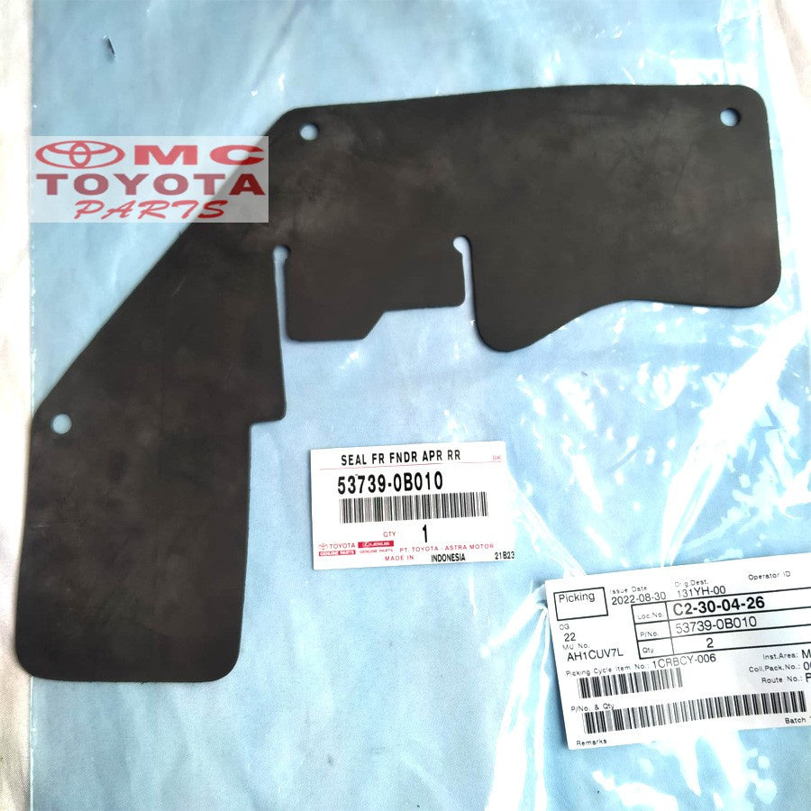 Seal Front Fender Apron Frame Belakang Kijang Kapsul 53739-0B010