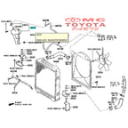 Tabung Tangki Air Cadangan Serap Radiator Dyna  110 130 12 Volt Hino Dutro 110 130 12 Volt Original16470-0W010