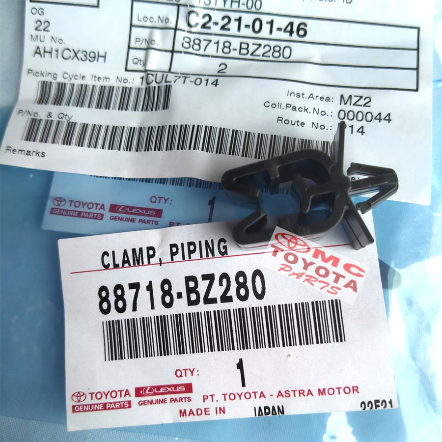Klem Clamp Penjepit Pipa Pipe AC Agya Calya Avanza Rush 88718-BZ280