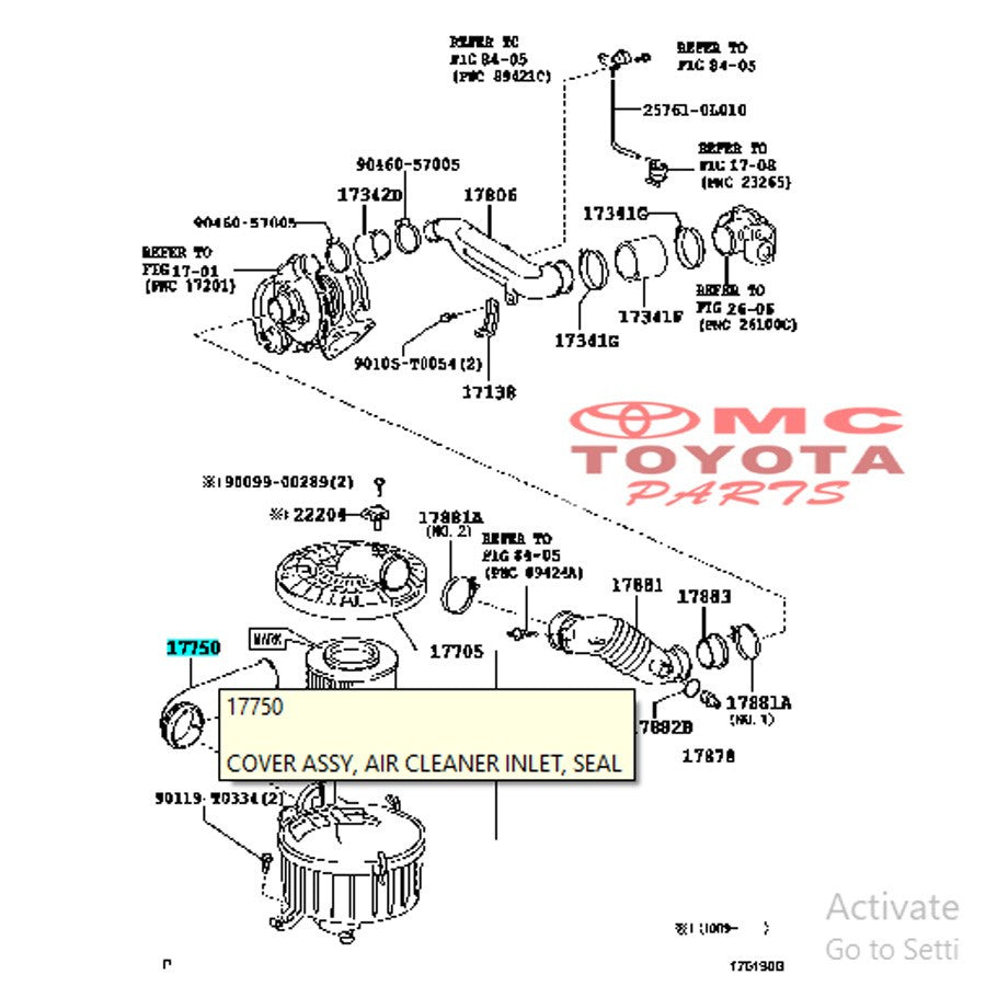 Selang Filter Udara Innova Fortuner Hilux Diesel 17751-0L020