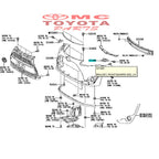 Support Bracket Breket Bumper Depan Kiri Sienta 52144-0D120