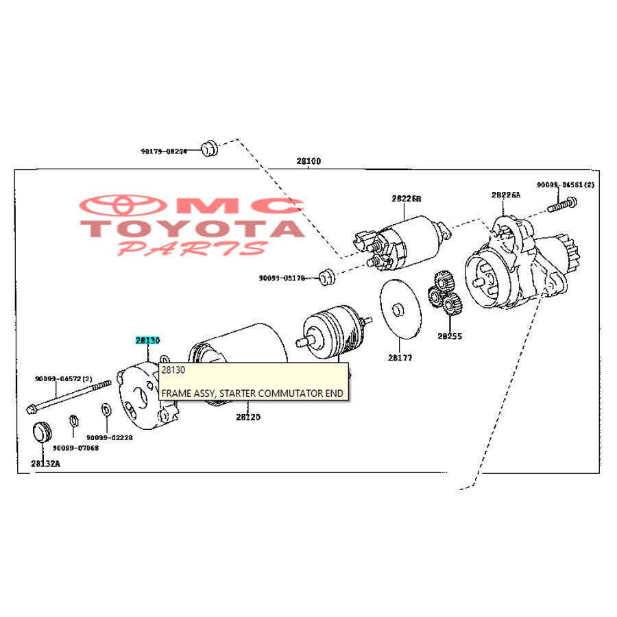 Carbon Brush Dinamo Starter Camry Harrier Alphard Previa 28130-28040