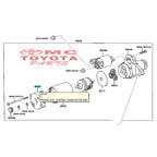 Carbon Brush Dinamo Starter Camry Harrier Alphard Previa 28130-28040