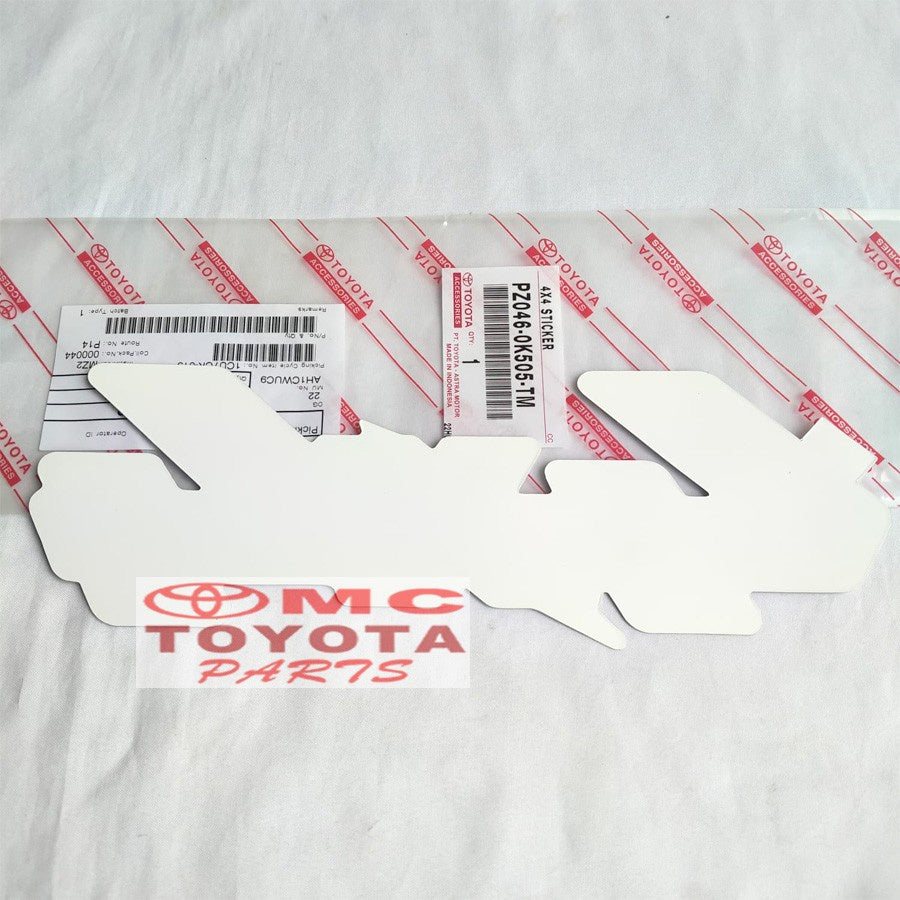 Stiker Sticker 4X4 Original Hilux Vigo Fortuner PZ046-0K505-TM