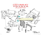 Klem Clamp Penjepit Pipa Pipe AC Agya Calya Avanza Rush 88718-BZ280