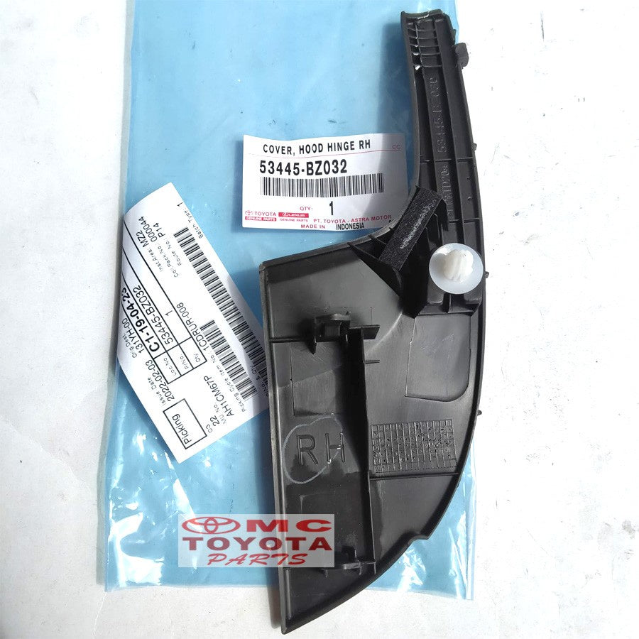 Cover Hood Hinge Karet samping Kap Mesin Kanan Agya Ayla 53445-BZ032