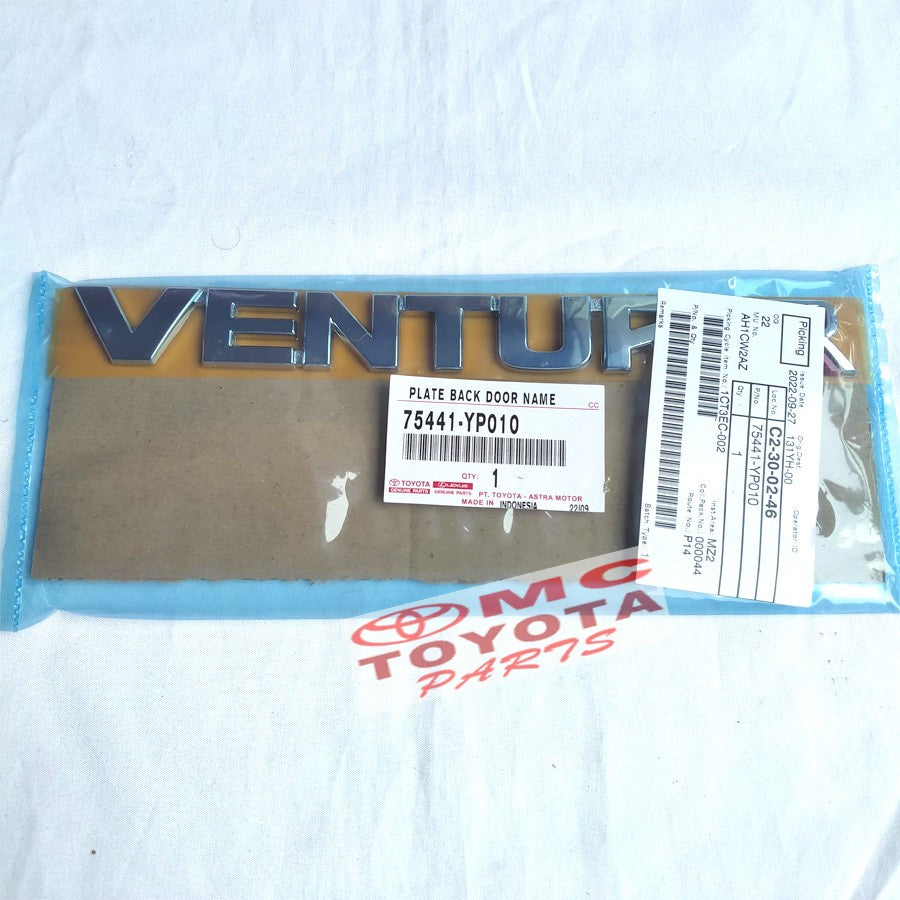 Emblem Logo VENTURER Original Innova Reborn 75441-YP010