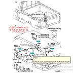 Switch Courtessy Lamp Door Pintu Kijang Kapsul 84231-0B010