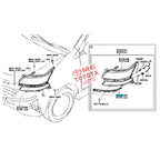 Bracket Braket Lampu Depan Kanan Avanza Xenia New 81118-BZ010