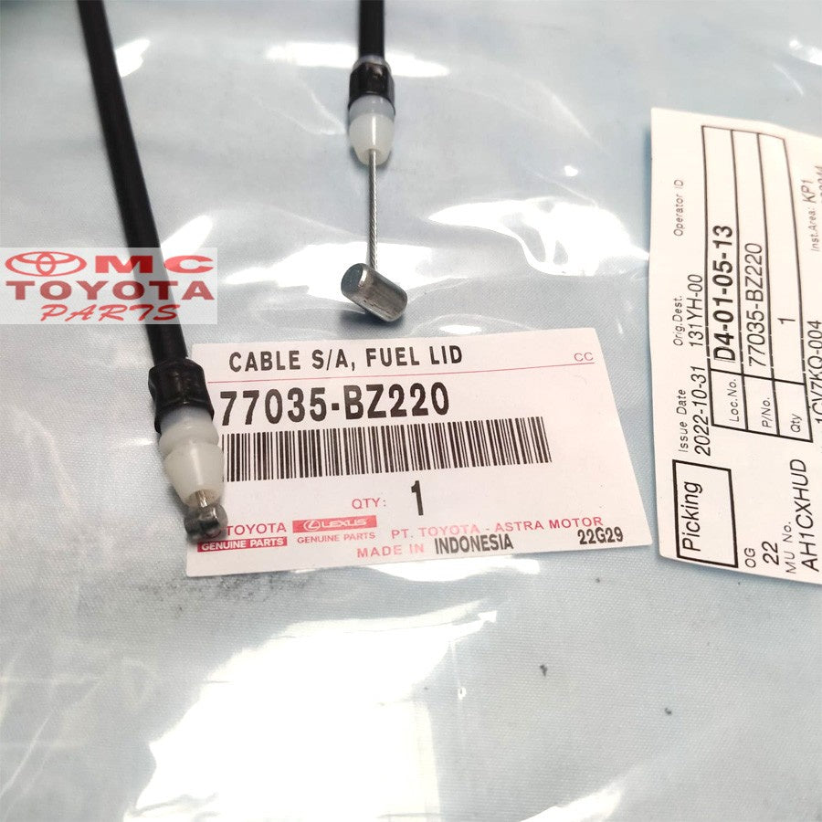 Kabel Tarikan Pembuka Tutup Tangki Bensin Calya Sigra 77035-BZ220