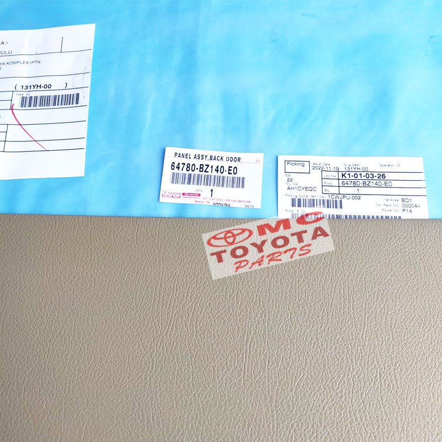 Door Trim Bagasi Belakang Avanza Xenia All New Grand 2012-2021 Original Toyota 64780-BZ140-B0 64780-BZ140-E0