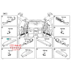 Cover Panel Assist Grip Pintu Depan Kiri Rush Terios 74646-BZ100-E0