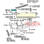 Support Bracket Breket Bumper Belakang Kiri Yaris 52576-52091